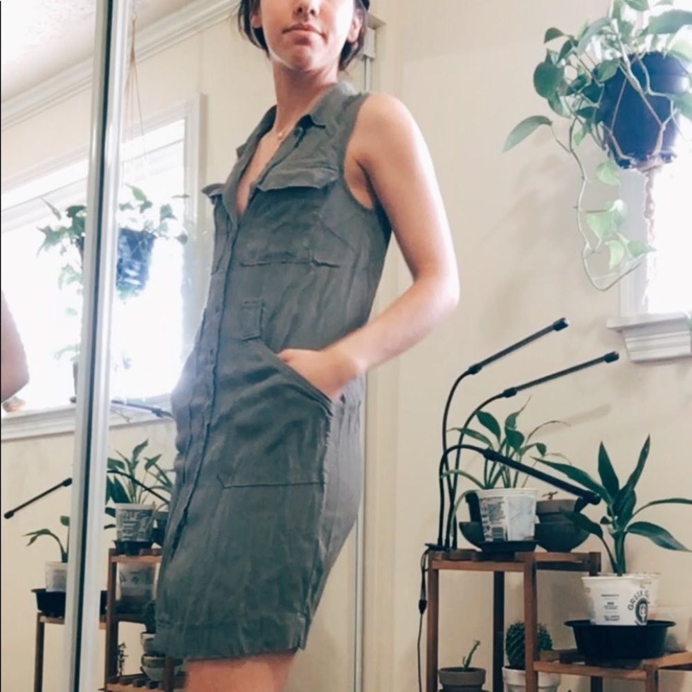 button down dress